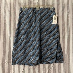 "XOXO" stretchy skirt, size M, blue, sliver, grey, white, new with tags